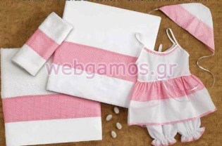 Λαδόπανα Βάπτισης πουά (4218)