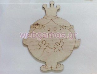 Ξύλινο Διακοσμητικό Μικρή κυρία (500427)