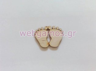 Ξύλινο Διακοσμητικό Πατούσες (500430)