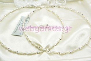 Στέφανα Γάμου επάργυρα (4615)