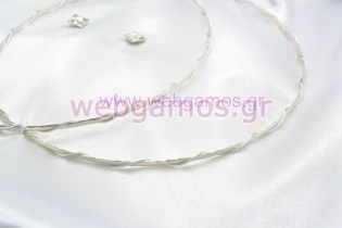 Στέφανα Γάμου επάργυρα (4628)