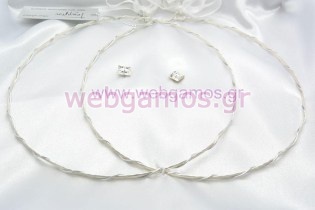 Στέφανα Γάμου επάργυρα (4628)