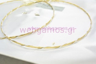 Στέφανα Γάμου επίχρυσα (4629)