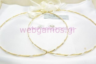 Στέφανα Γάμου επίχρυσα (4629)