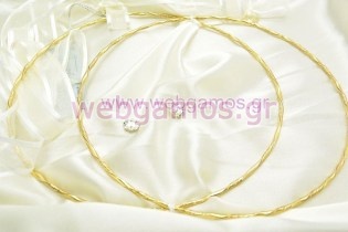 Στέφανα Γάμου επίχρυσα (4632)