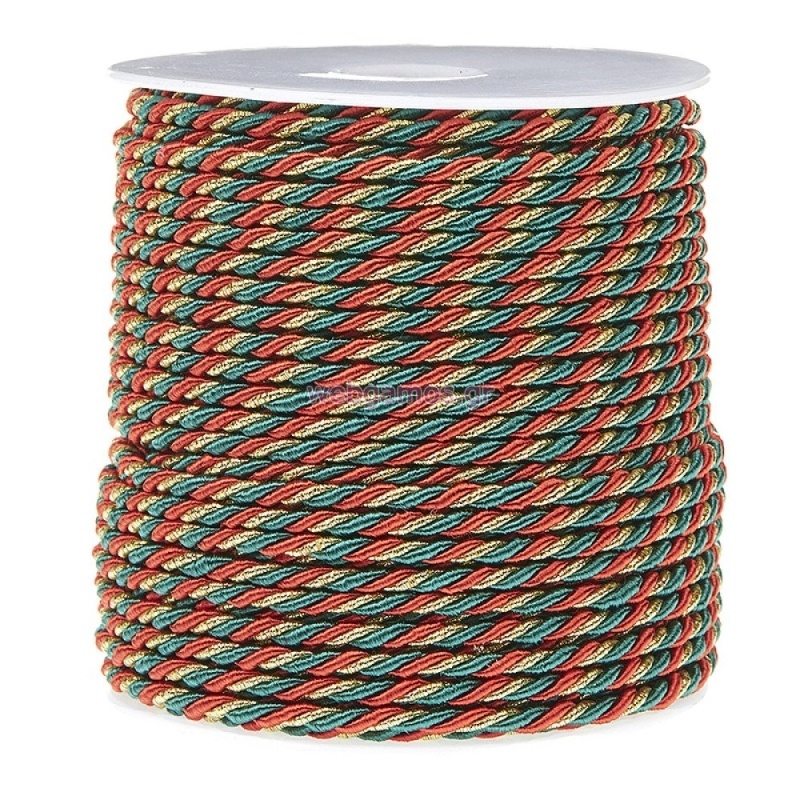 ΚΟΡΔΟΝΙ ΦΛΟΣ  ΤΡΙΧΡΩΜΟ 5χιλ*50μ  40813-80