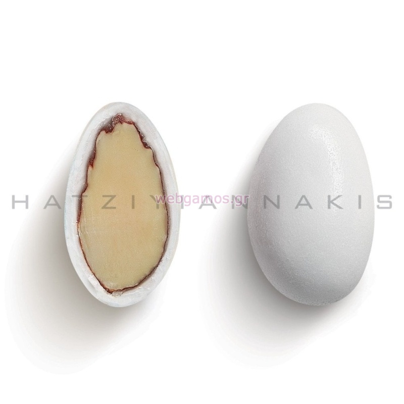 Αμυγδάλου κλασσικό κουτί 1kg, λευκό ματ