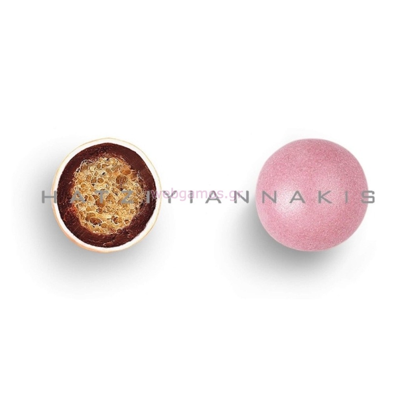 Κουφέτο Crispy Περλέ Κουτί 3kg, Λαμπερό Ροζ