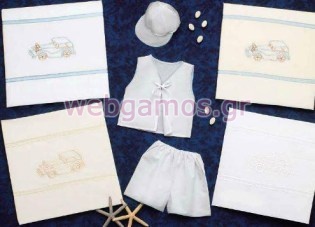 Λαδόπανα Βάπτισης αυτοκινητάκι (5238)