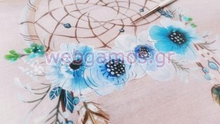 Ξύλινο Κουτί Ευχών βάπτισης ονειροπαγίδα (611810)