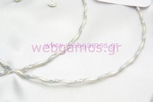 Στέφανα Γάμου ασημένια (534)