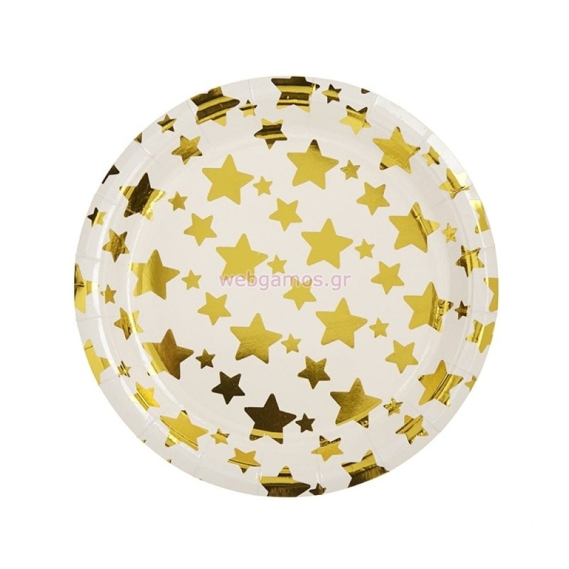 Πιάτο Αστέρια 23εκ ΝΚ363-2 Σετ 10τμχ