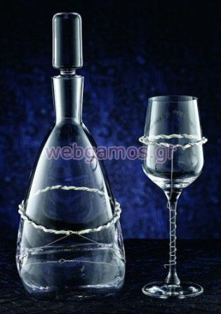 Σετ Καράφα - Ποτήρι γάμου (3535)