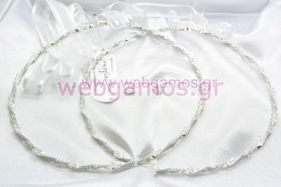 Στέφανα Γάμου ασημένια (543)