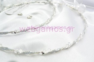 Στέφανα Γάμου ασημένια (543)