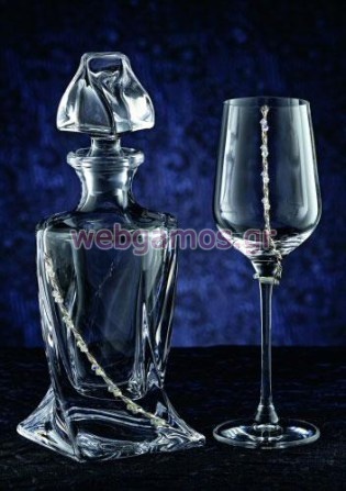 Σετ Καράφα - Ποτήρι γάμου (3055)