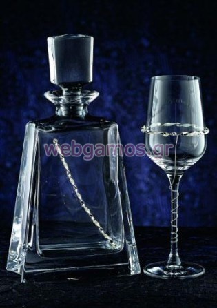 Σετ Καράφα - Ποτήρι γάμου (3584)