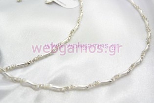 Στέφανα Γάμου ασημένια (551)