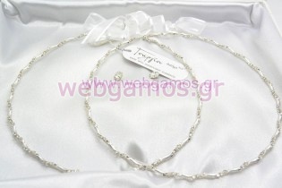 Στέφανα Γάμου ασημένια (551)