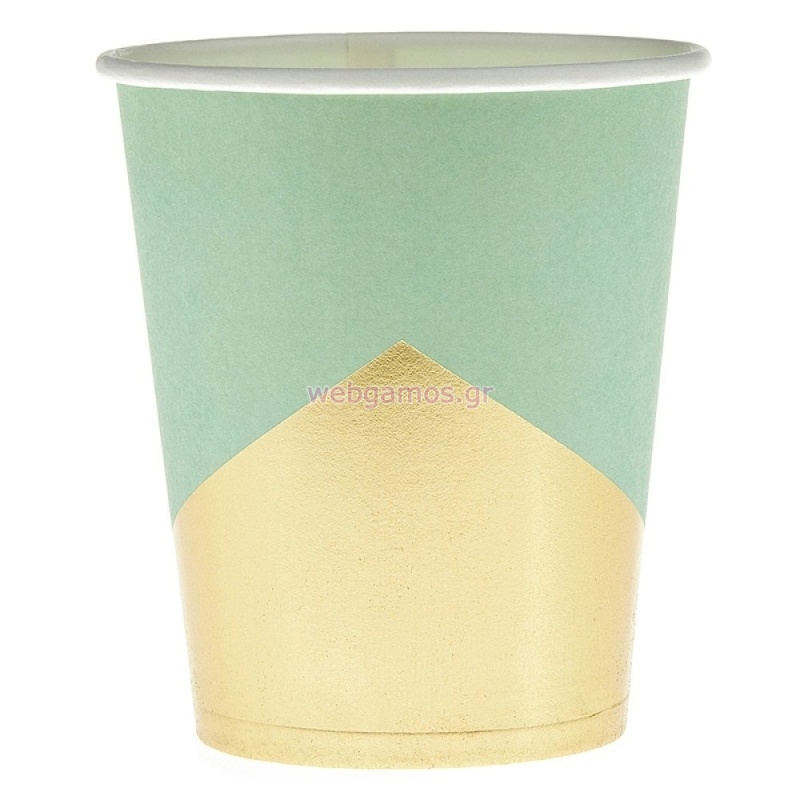 Ποτήρι Βεραμάν Χρυσό ΡΤ071-3 Σετ 10τμχ