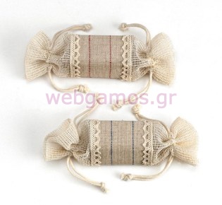 Μπομπονιέρα Βάπτισης πουγκί καραμέλα (205-7332)