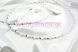 Στέφανα Γάμου ασημένια (719)