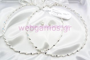 Στέφανα Γάμου ασημένια (719)