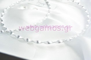 Στέφανα Γάμου επάργυρα (7205)