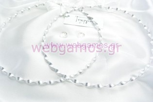 Στέφανα Γάμου επάργυρα (7205)