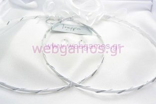 Στέφανα Γάμου επάργυρα (7208)