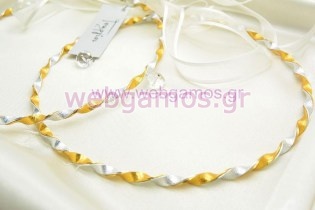 Στέφανα Γάμου επάργυρα (7213)