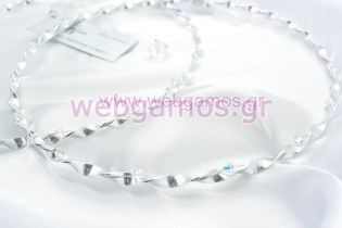 Στέφανα Γάμου επάργυρα (7215)