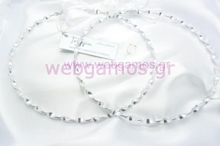 Στέφανα Γάμου επάργυρα (7215)