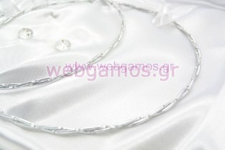Στέφανα Γάμου επάργυρα (7219)
