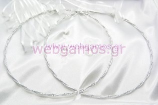 Στέφανα Γάμου επάργυρα (7219)