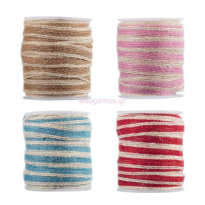 Κορδέλα Γιούτα Χρώμα 1εκ 40813-108