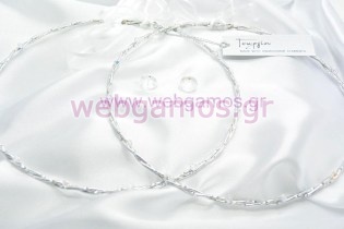 Στέφανα Γάμου επάργυρα (7220)