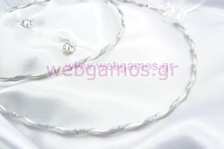 Στέφανα Γάμου ασημένια (722)