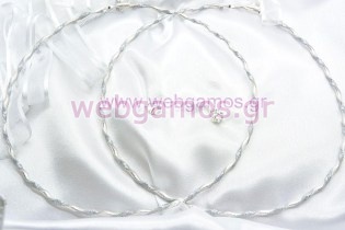 Στέφανα Γάμου ασημένια (722)