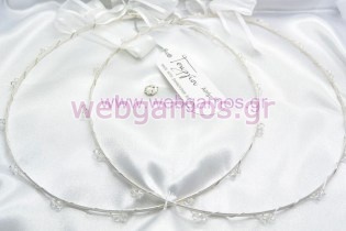 Στέφανα Γάμου ασημένια (723)