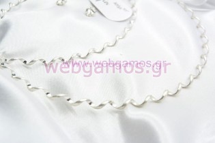 Στέφανα Γάμου ασημένια (741)