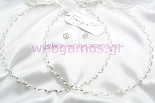 Στέφανα Γάμου ασημένια (741)