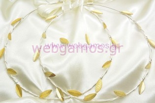 Στέφανα Γάμου ασημένια (756)