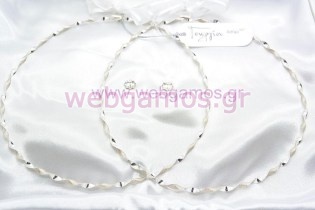 Στέφανα Γάμου ασημένια (764)