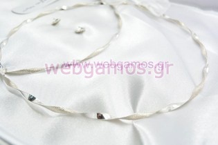 Στέφανα Γάμου ασημένια (765)