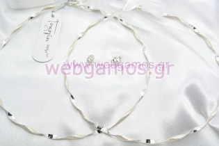 Στέφανα Γάμου ασημένια (765)