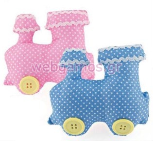 Μπομπονιέρα Υφασμάτινη τρενάκι (7797)