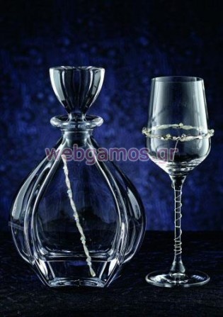 Σετ Καράφα - Ποτήρι γάμου (3078)