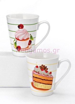 Μπομπονιέρα Βάπτισης κούπα γλυκάκια (201-8900)