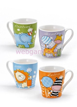 Μπομπονιέρα Βάπτισης κούπα ζωάκια (201-8672)